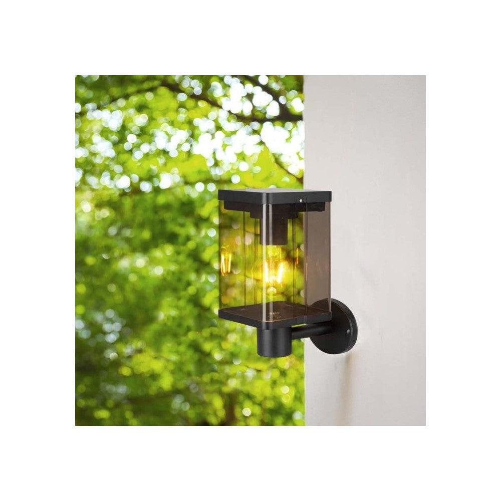 V-Tac 2.5W Solcelle væglampe LED - Sort, sensor, IP54, 150lm