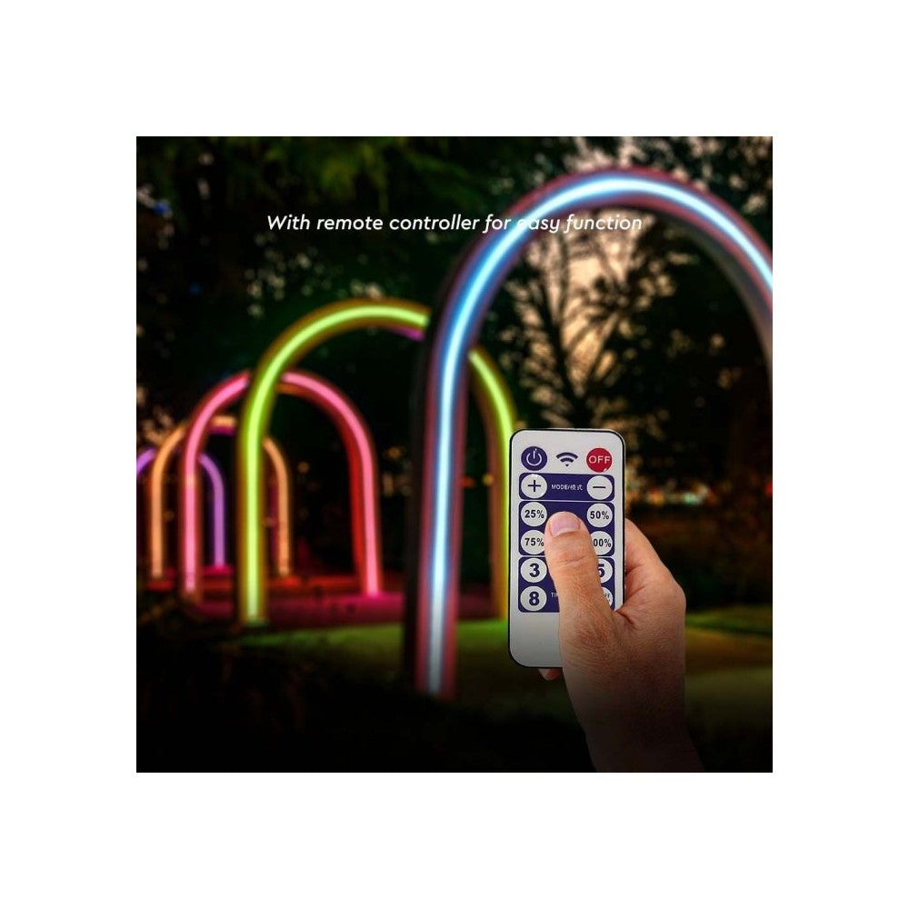 V-Tac 1.2W Solcelle LED RGB strip - 5 meter, fjernbetjening, IP67