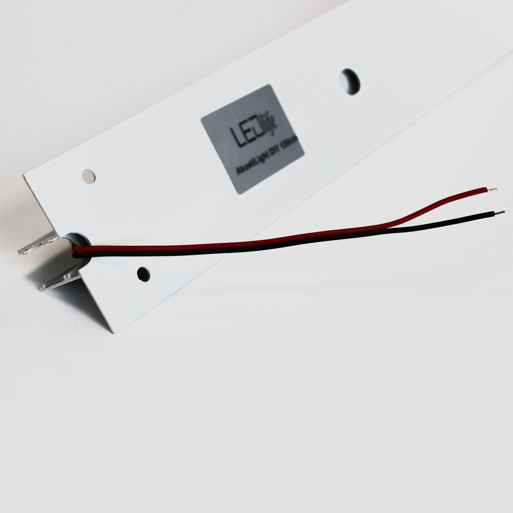 Troldtekt Skinne til LED strips - Planforsænket, 120 cm, Forlængbar