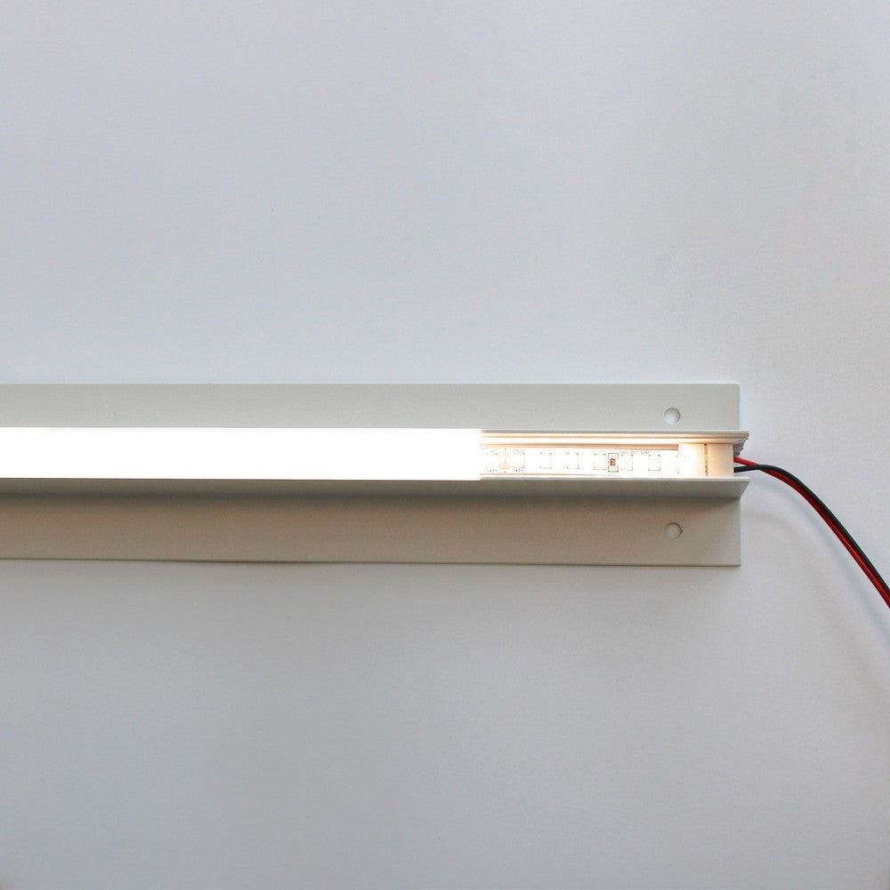 Troldtekt Skinne til Planforsænket LED strips - 60 cm, Forlængbar