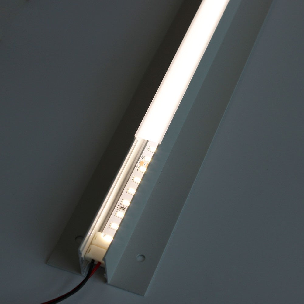 Troldtekt Skinne til Planforsænket LED strips - 60 cm, Forlængbar