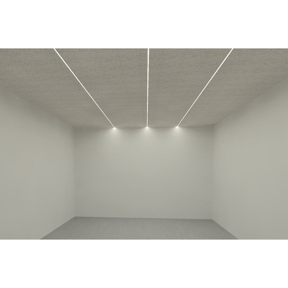 Troldtekt Skinne til Planforsænket LED strips - 60 cm, Forlængbar