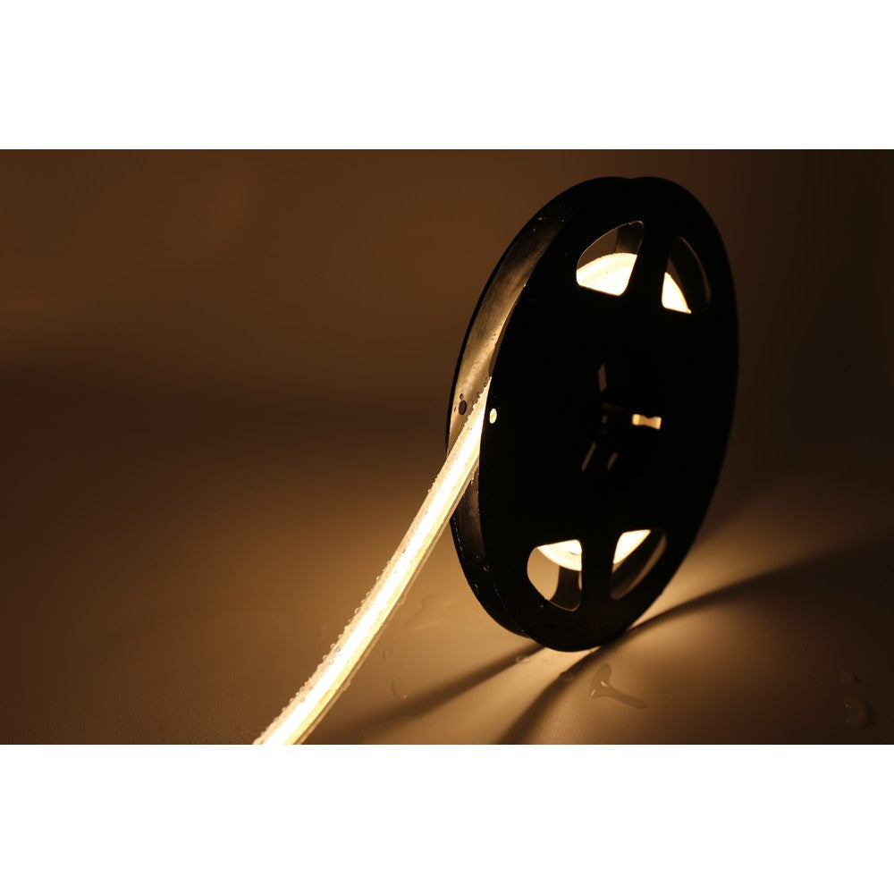 Vandtæt 7W/m COB strip - 5m, IP68, 480 LED pr. meter, 24V, COB LED