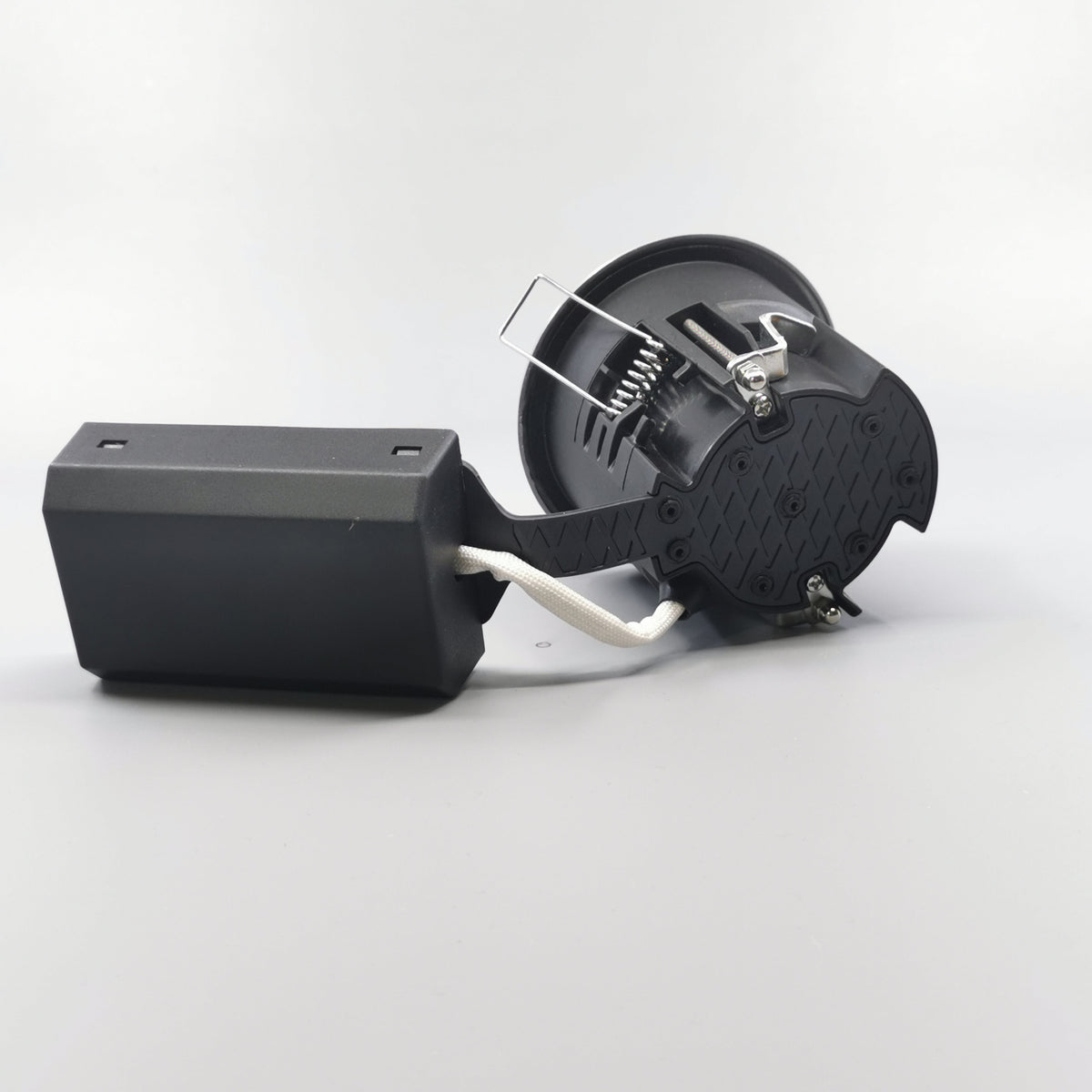 Pro Uni Install m. GU10 fatning - Rund, børstet (360° frame 12)