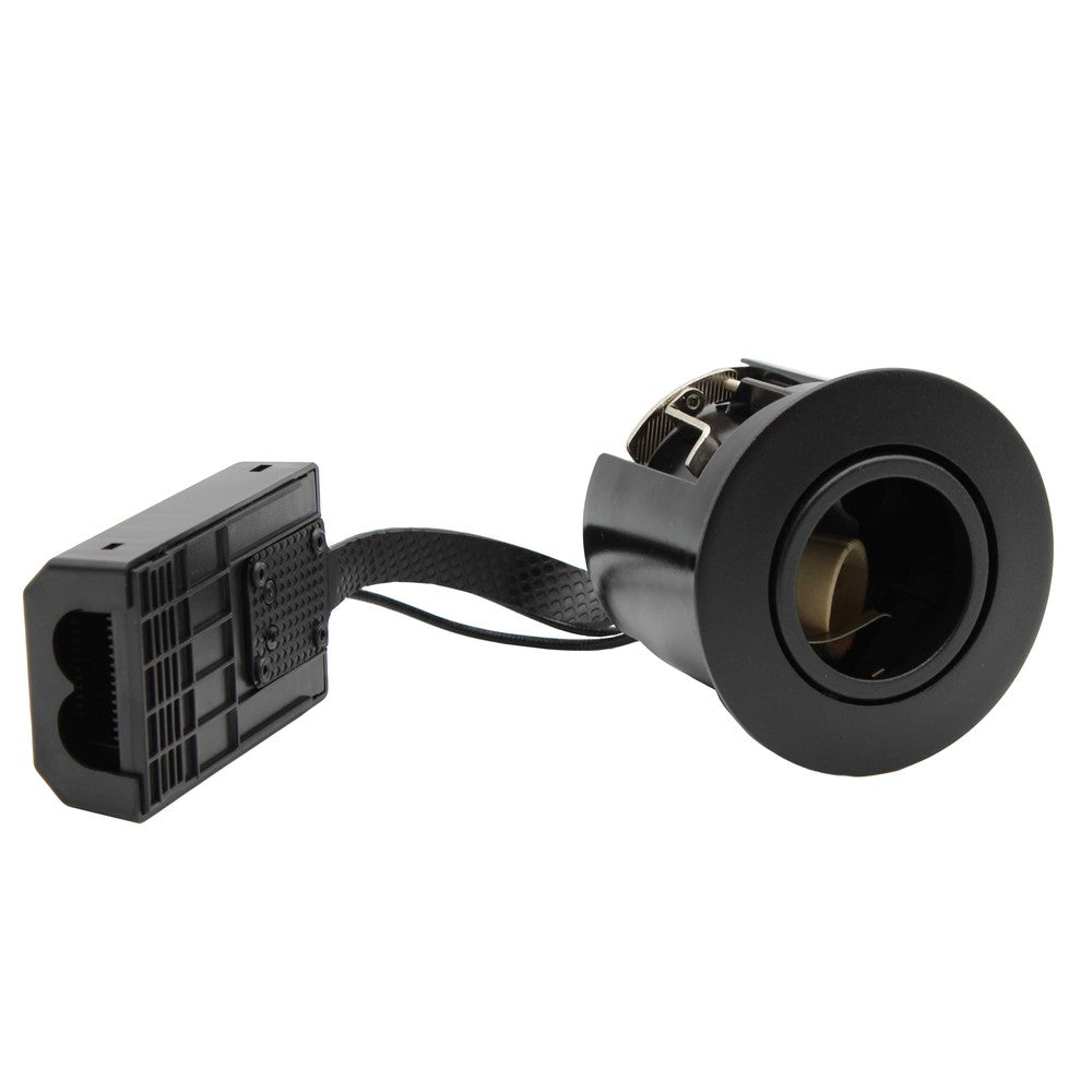 10 stk. sort Inno88 indbygningspotter inkl. 6W RA97 GU10, IP44, godkendt til isolering - 230V