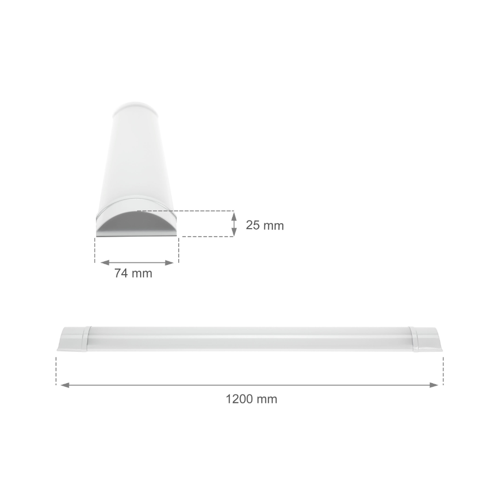 Spectrum VIGA 28W LED-armatur - 120cm, 114lm/W, 230V, Høj Lysstyrke 3200lm