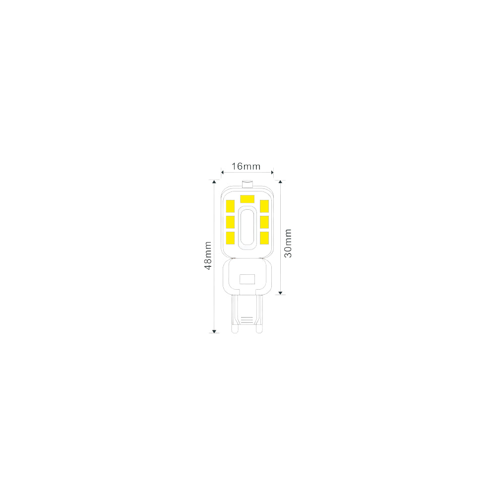 LEDlife 2W LED pære - 230V, G9 fatning, 200lm, RA80 - Energibesparende og holdbar belysning til dit hjem.