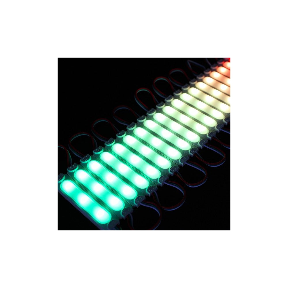 Vandtæt RGBIC LED modul - 20 stk, 2W, IP65, 12V, til skilte og special løsninger