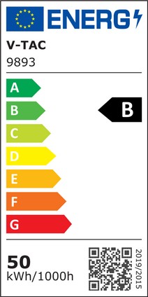 V-Tac 50W LED Projektør - 185LM/W, Arbejdslampe, Udendørs, Effekt: 50W, Input: 230V, 9250lm, RA70, IP65