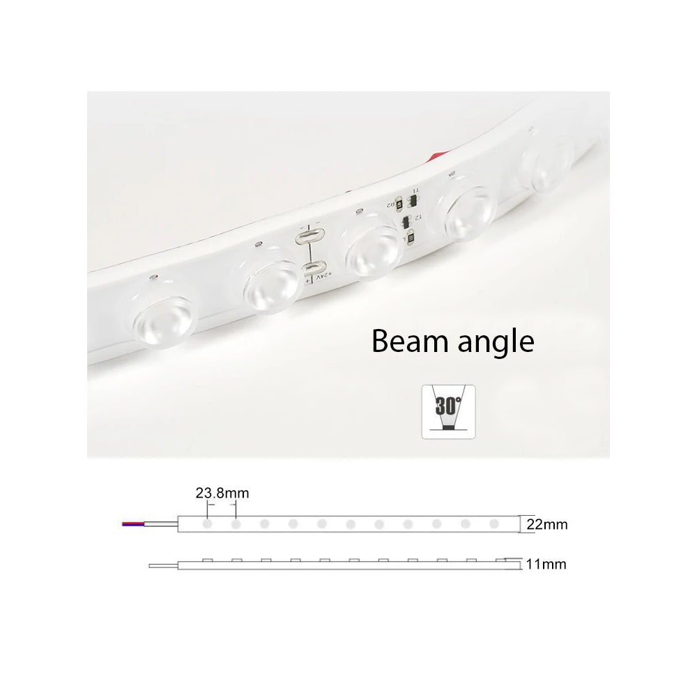 LEDlife 22W/m RGB LED strip - 5m, Vægmonteret, IP68, 24V, 48 LED pr. meter