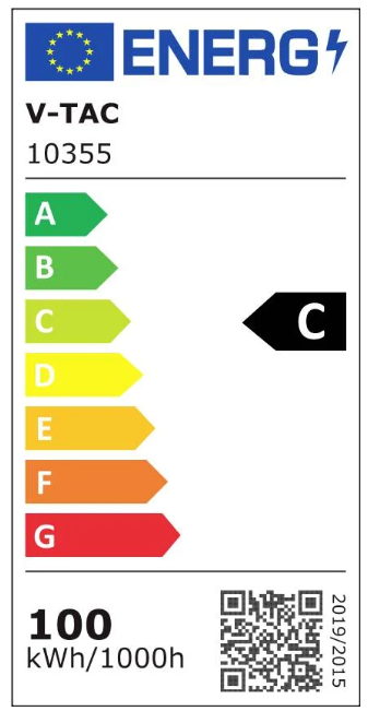 V-Tac 100W LED projektør - 160LM/W, arbejdslampe, udendørs, IP65