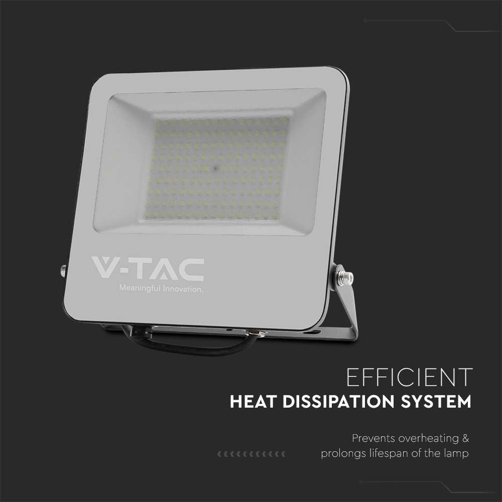 V-Tac 100W LED projektør - 160LM/W, arbejdslampe, udendørs, IP65
