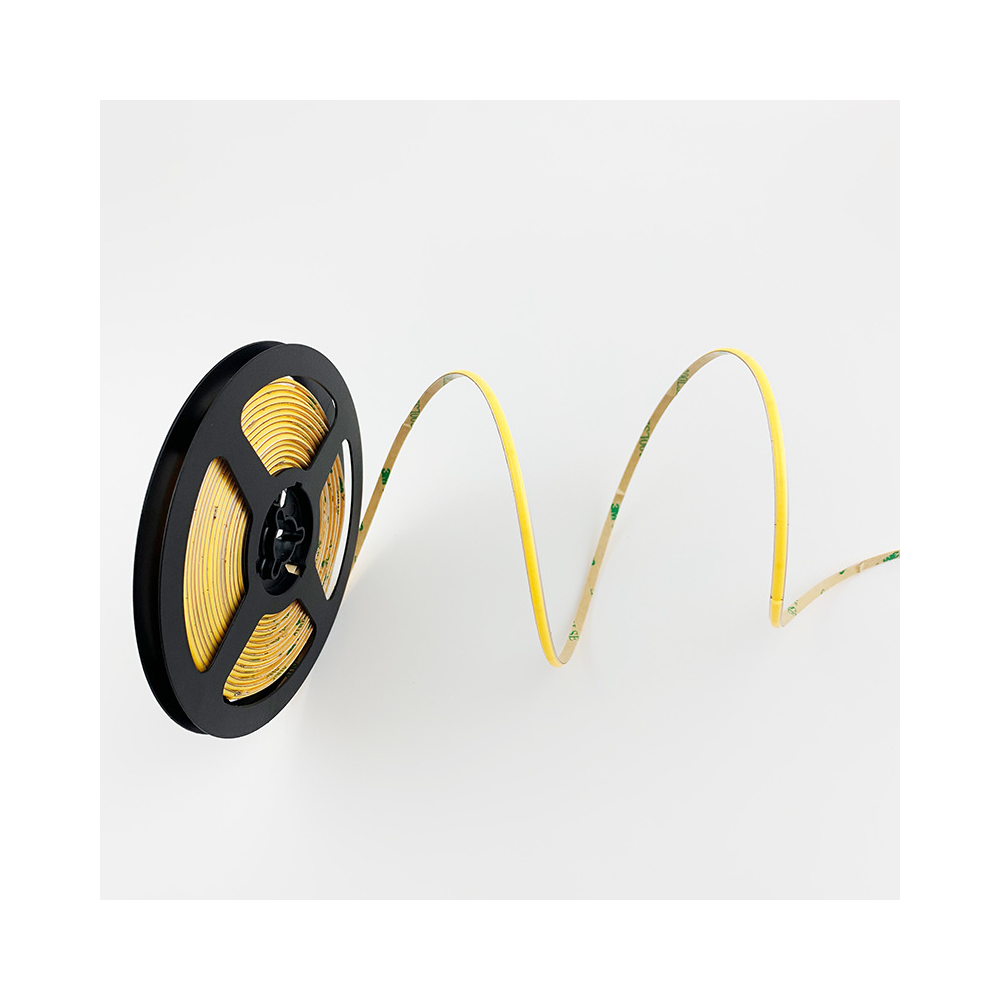 8W/m CCT COB-LED strip til 120 cm profil - 237 cm, IP20, 608 LED pr. meter, 5mm bred, 24V, RA97 - 8W/meter LED Strip, 24V, 800lm/m, RA90