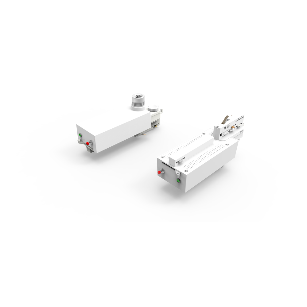 LED nødbelysning til skinne - Hvid, 3W, 3 timers batteri, 3-faset skinnekompatibel