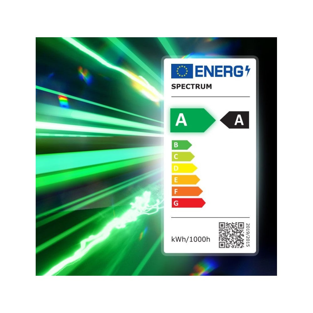 Spectrum 6,8W LED pære - 213 lm/W, A60, kultråd, klart glas, E27