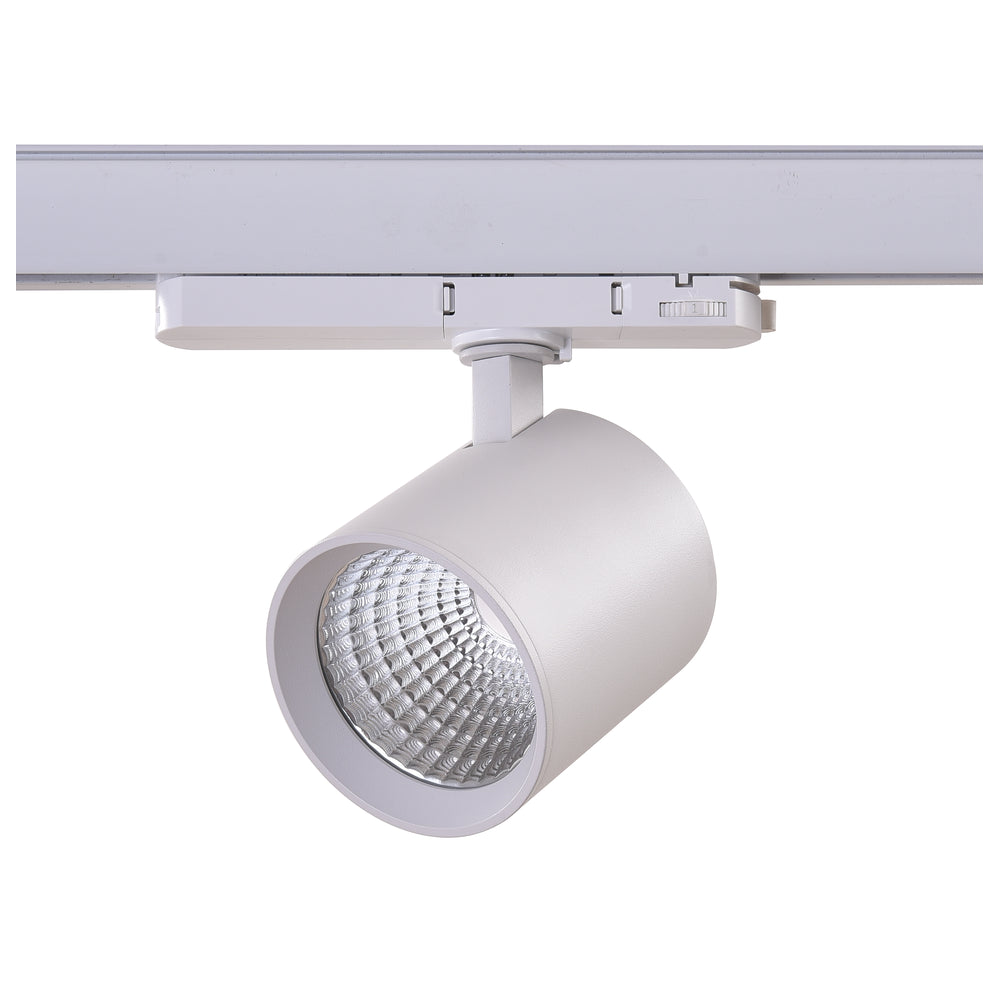 LEDlife Hvid Skinnespot 20W - Høj Lysstyrke 175lm/w, RA93, 3-Faset - Erstatter 85W, Input 230V, 3500lm, RA90
