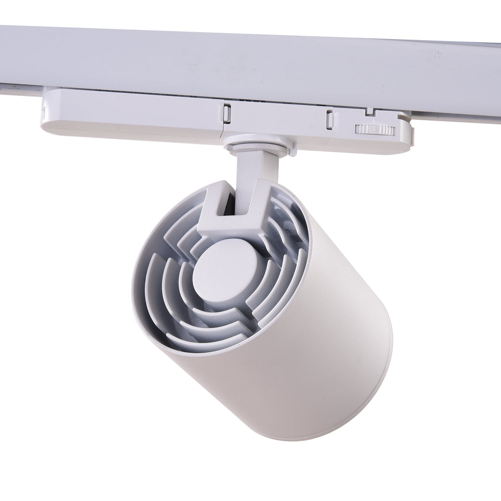 LEDlife Hvid Skinnespot 20W - Høj Lysstyrke 175lm/w, RA93, 3-Faset - Erstatter 85W, Input 230V, 3500lm, RA90