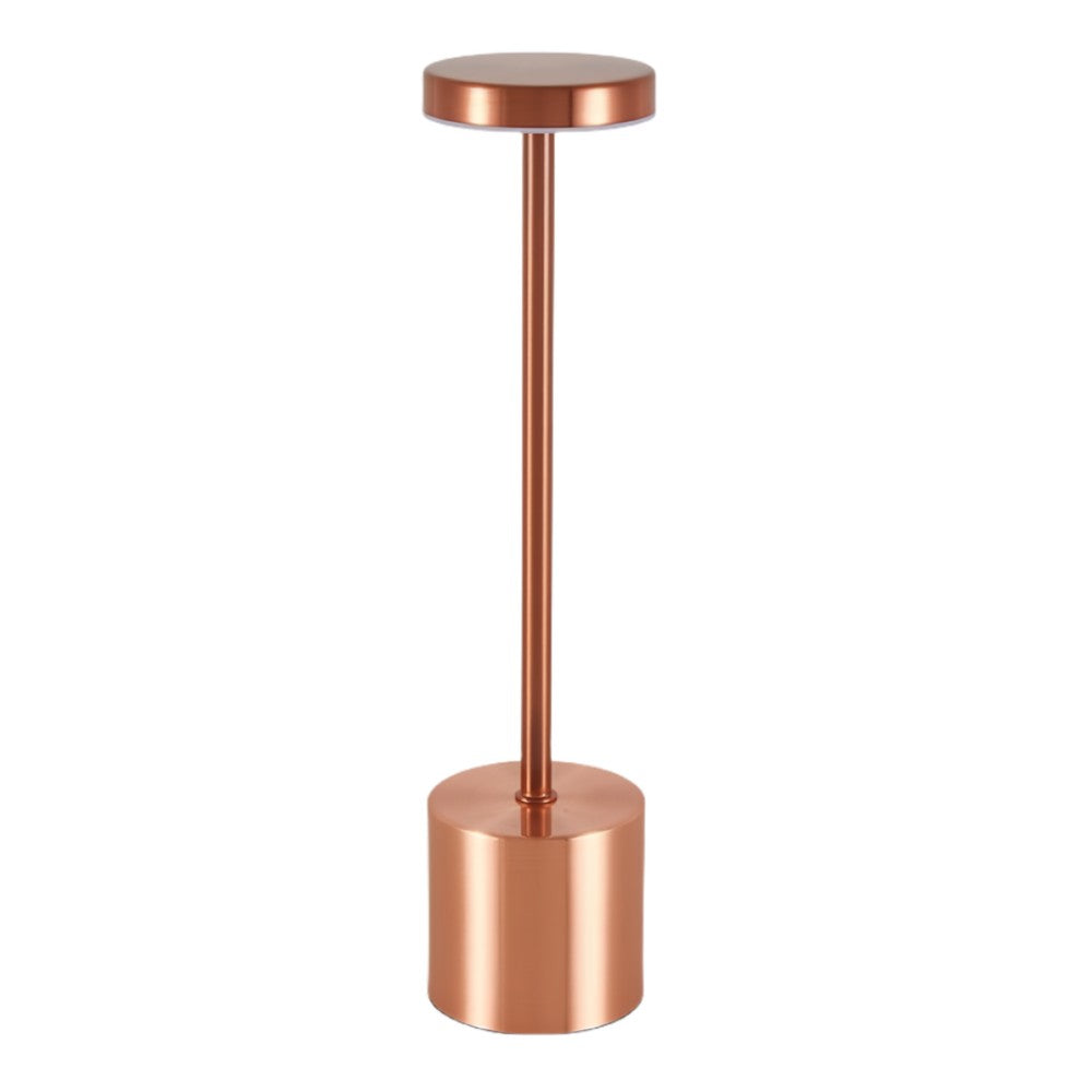 Kobber LED bordlampe - Opladelig, Touch-dæmpbar, CCT, IP54 - Inde/Ude - 3W, 300lm, RA80