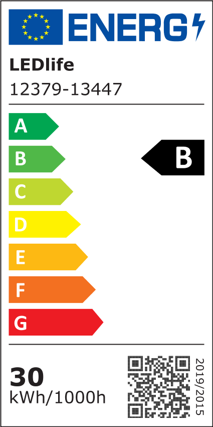 LEDlife 30W sort skinnespot med høj farvegengivelse (RA 90) og effektivitet (175 lm/W)