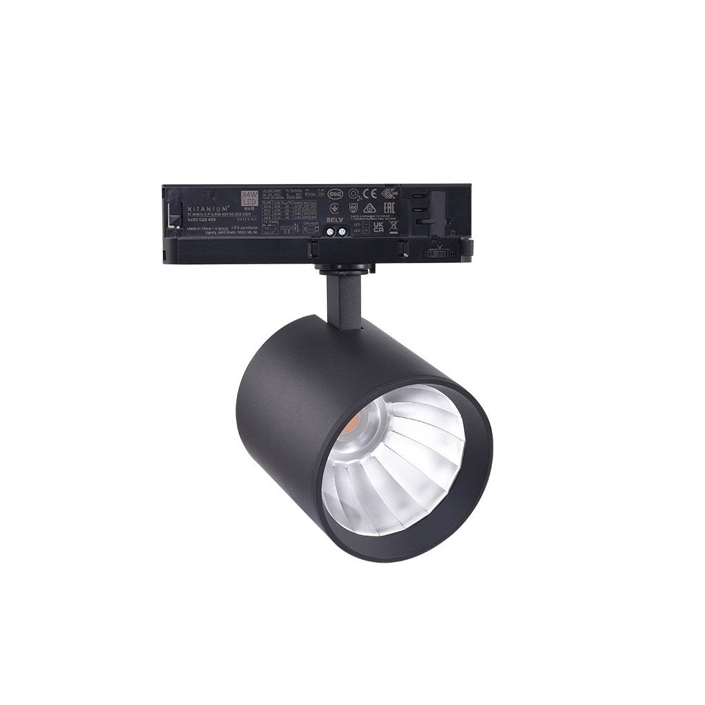 LEDlife 30W sort skinnespot med høj farvegengivelse (RA 90) og effektivitet (175 lm/W)