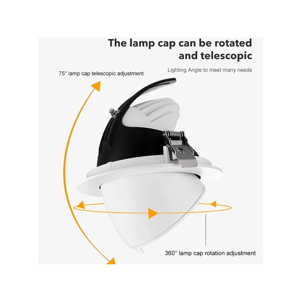 LEDlife 30W Downlight - 4100lm - Energibesparende 30W LED nedlys med en lysstyrke på 4100lm og RA90 kvalitet. Erstatter 70W pærer på 230V.