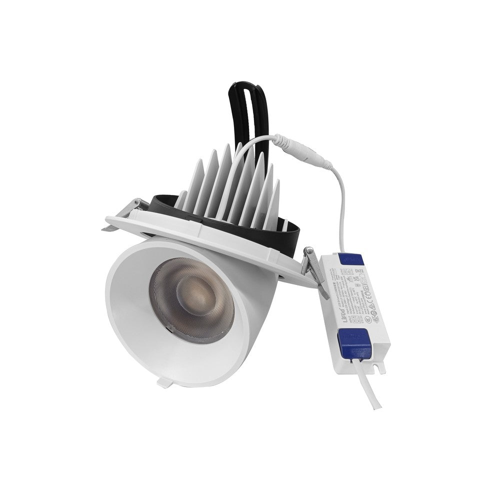 LEDlife 30W Downlight - 4100lm - Energibesparende 30W LED nedlys med en lysstyrke på 4100lm og RA90 kvalitet. Erstatter 70W pærer på 230V.