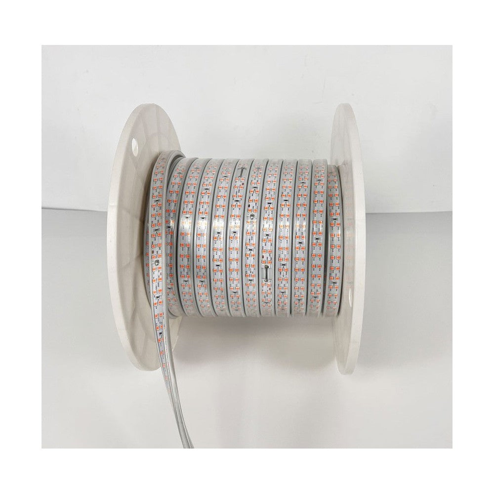 5 meter vandtæt LED strip med 180 LED, 10W pr. meter - IP67, 230V