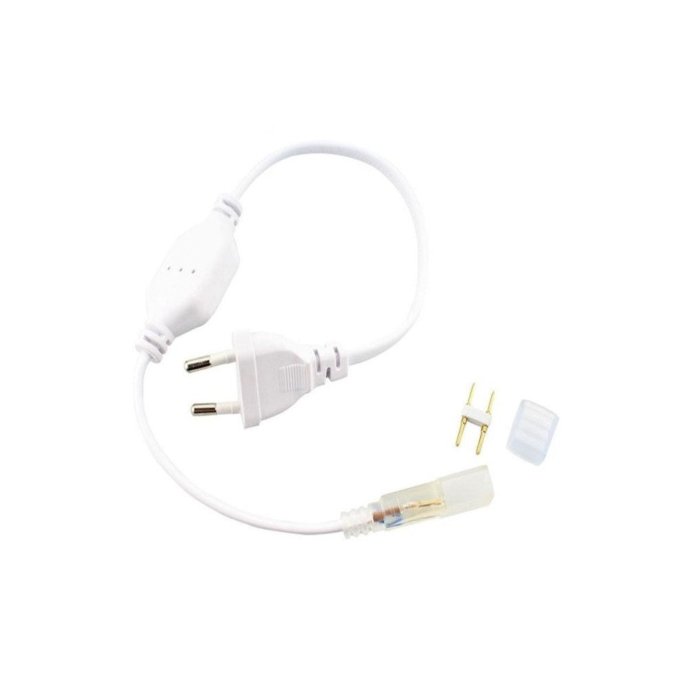 230V vækst LED strip med stik og endeprop, 230V input