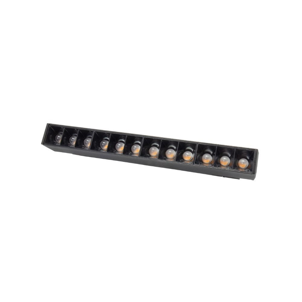 Spectrum SHIFT Grid 12W - Sort, RA90, 35 grader, UGR19 LED Loftslampe 1200lm, 48V input