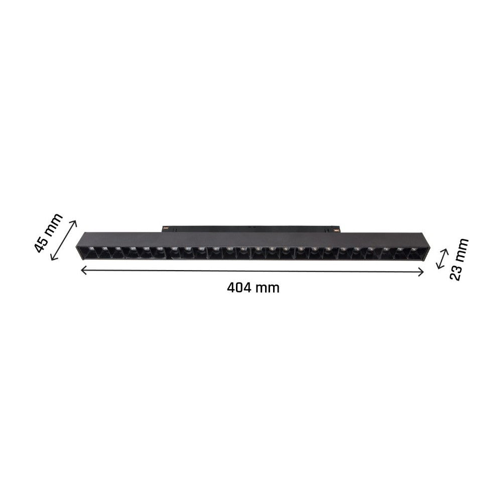 Spectrum SHIFT Grid 22W - Sort, RA90, 35 grader, UGR19 LED Loftlampe 48V - Høj farvegengivelse, 2250lm