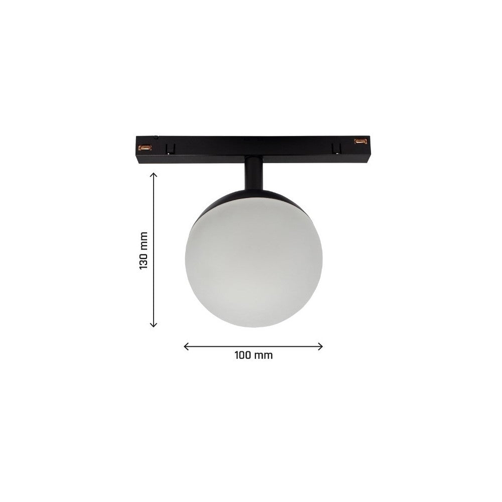 Spectrum SHIFT Globe 5W - Sort, RA90, 165 grader - LED-pære med høj farvegengivelse (RA90), sort design og bred spredning (165 grader) - 5W, 48V, 550lm