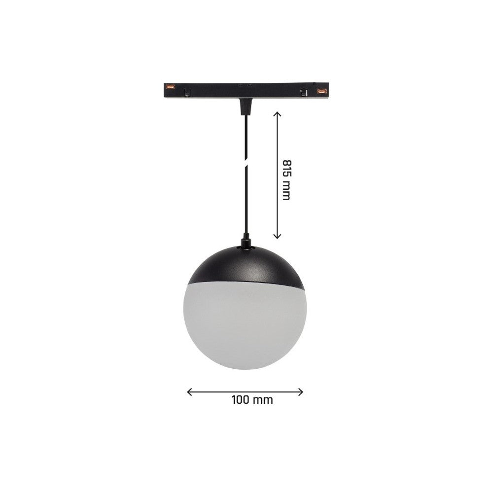 Spectrum SHIFT Globe P 5W - Sort, RA90, 165 grader LED-pære med 550lm, 48V input