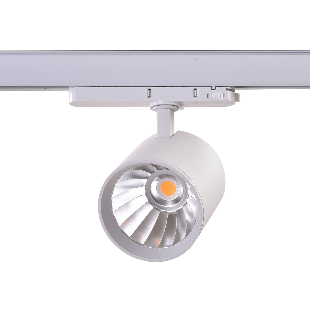 LEDlife 30W vækst skinnespot i hvid farve med 3-faset system - Effekt: 30W, Input: 230V, Lysstyrke: 2800lm, Farvegengivelse: RA95.