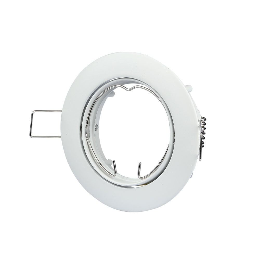 Downlight kit uden lyskilde - Hul: Ø7,4 cm, Mål: Ø8,2 cm, Hvid, vælg MR16 eller GU10 fatning