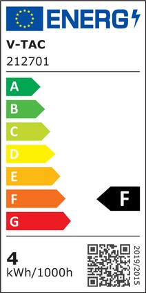 V-Tac 4W LED kertepære - T20, Kultråd, E14, 400lm, RA80