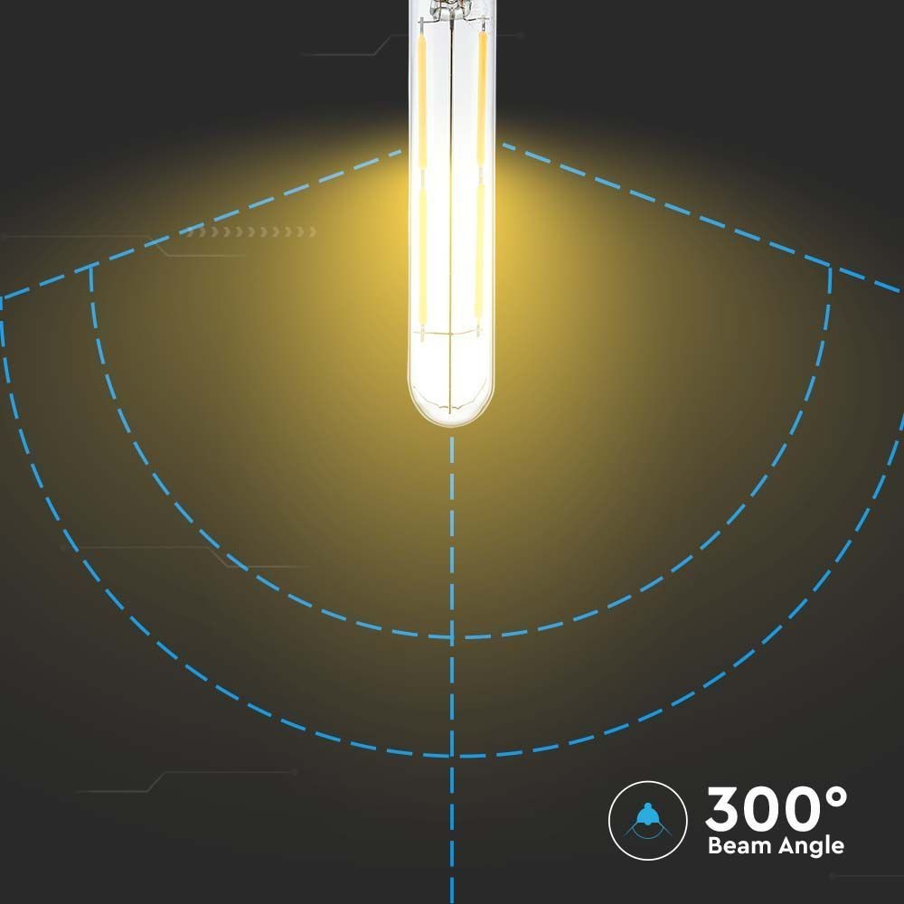 V-Tac 4W LED kertepære - T20, Kultråd, E14, 400lm, RA80