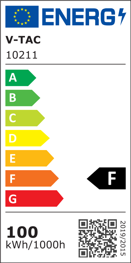 V-Tac 100W LED gadelampe - Ø40mm, Vandtæt med høj lysstyrke og energibesparelse