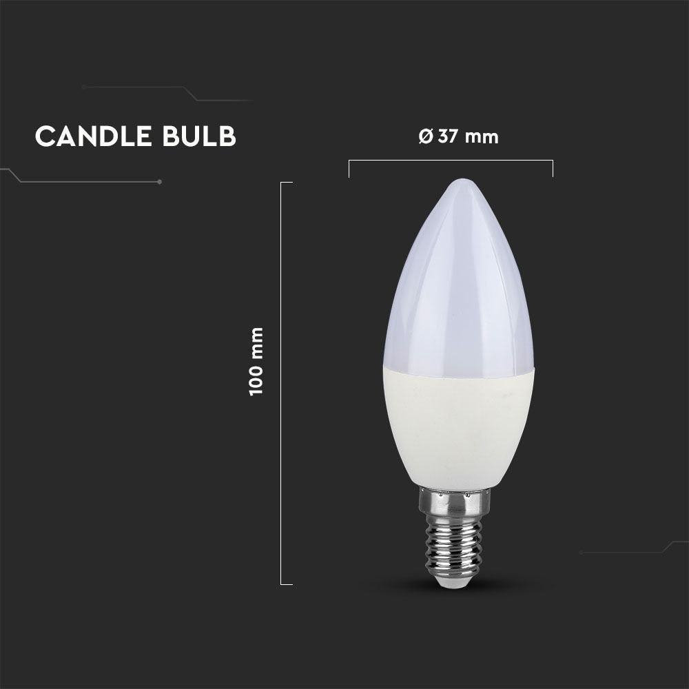 V-Tac 4W LED pære E14 - 320 lm, RA80, 200° - Erstatter 30W