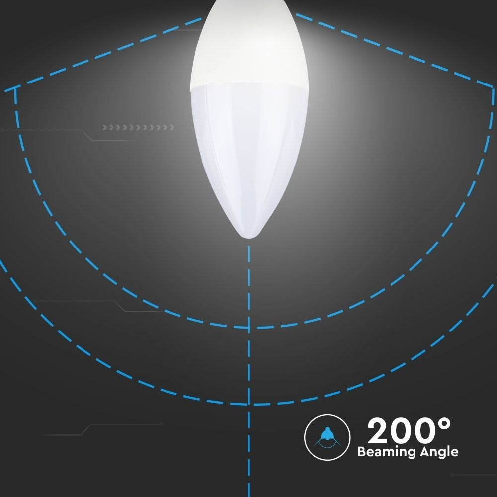 V-Tac 4W LED pære E14 - 320 lm, RA80, 200° - Erstatter 30W