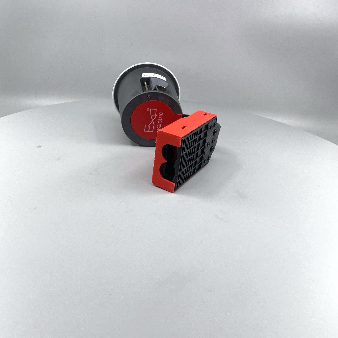 EXO 66 Udendørs indbygningsspot rund sandy mat hvid (360° frame 12)