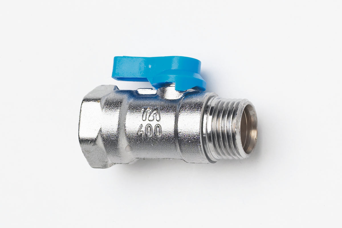 TA 400 1/2" KUGLEHANE BLÅ MUFFE/NIPPEL