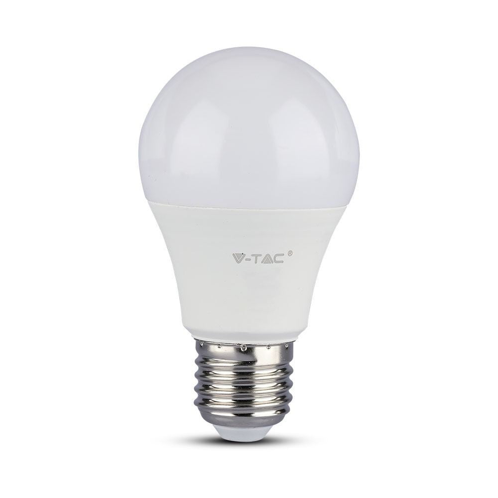 V-Tac 9W LED pære - 200 grader, A60, E27, 806lm, RA80