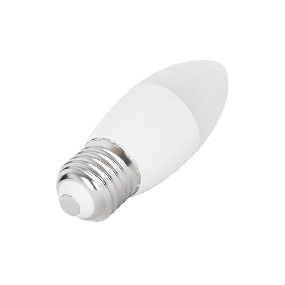 LED lyspære A5 C37 E27 7W 3000K - Erstatter 48W, 610lm, RA80, 3 års garanti