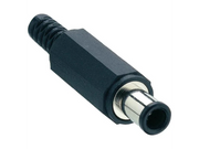 DC stik - Ø6,5/4,3/1,4mm x 9,5mm i plasthus