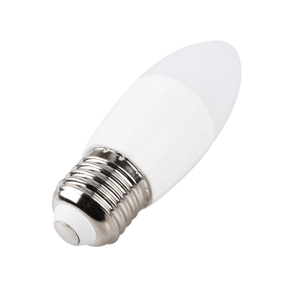 LED Pære A5 C37 E27 9W - 3000K, Erstatter 62W, 840lm, RA80, 3 års garanti.