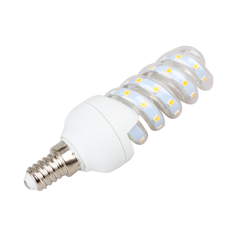 LED Spiral B5, 7W, E14, 3000K Erstatning for 49W, 230V, 620lm, RA80, 3 års garanti