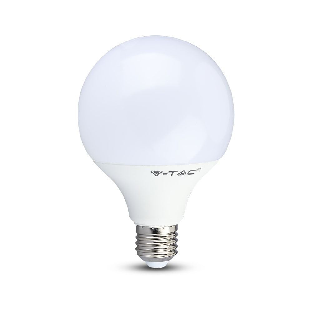 V-Tac 10W LED Globepære - Ø9,5 cm, E27, 810lm, erstatter 60W