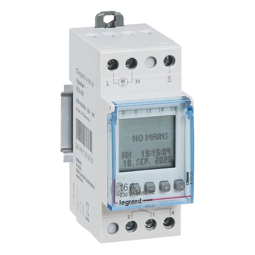 AlphaRex D21S digital ugeur Bluetooth 16A 1-skiftekontakt 2M