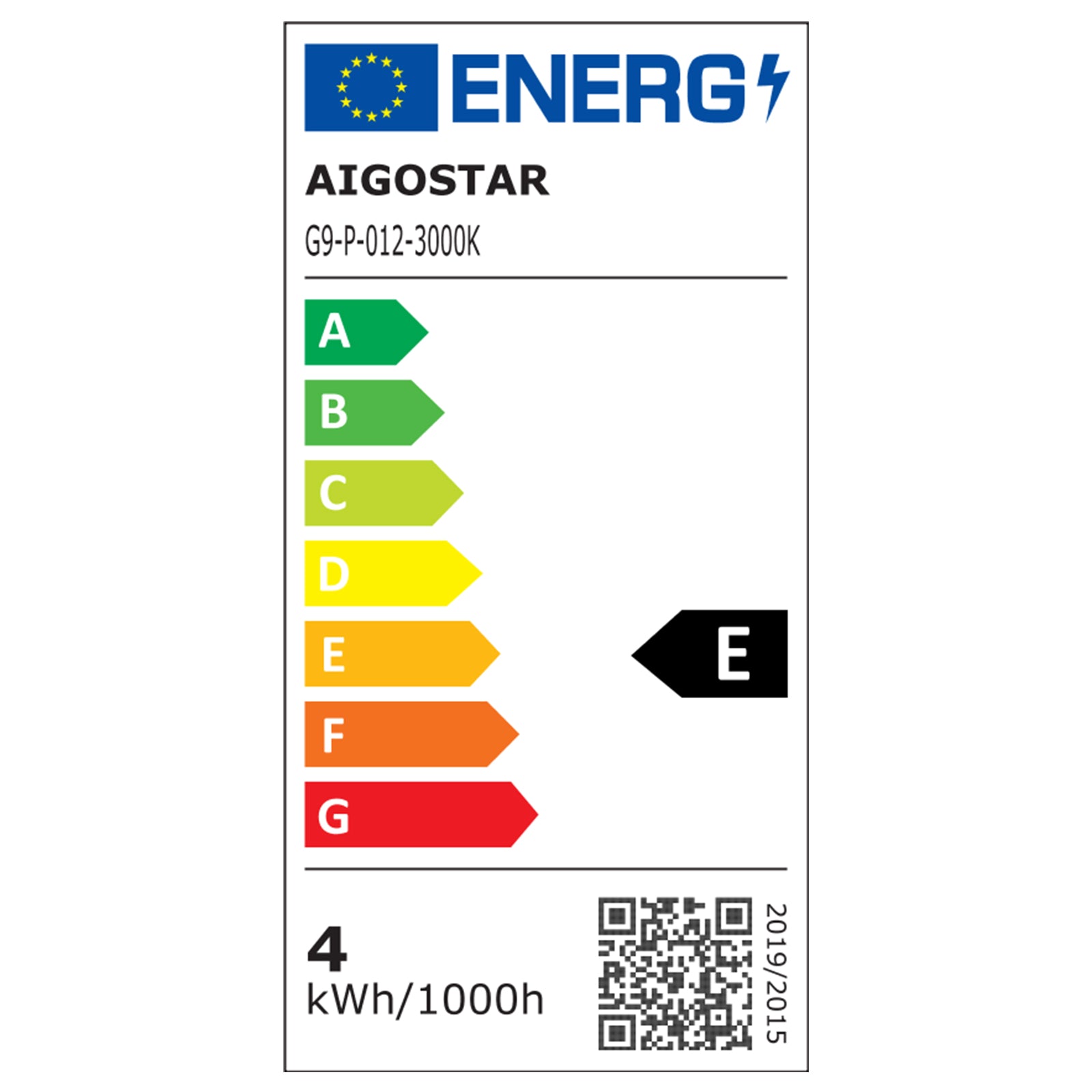 LED pære med G9 fatning, 3.3W, erstatter 36W, input 230V, 370lm, RA80, 3 års producentgaranti