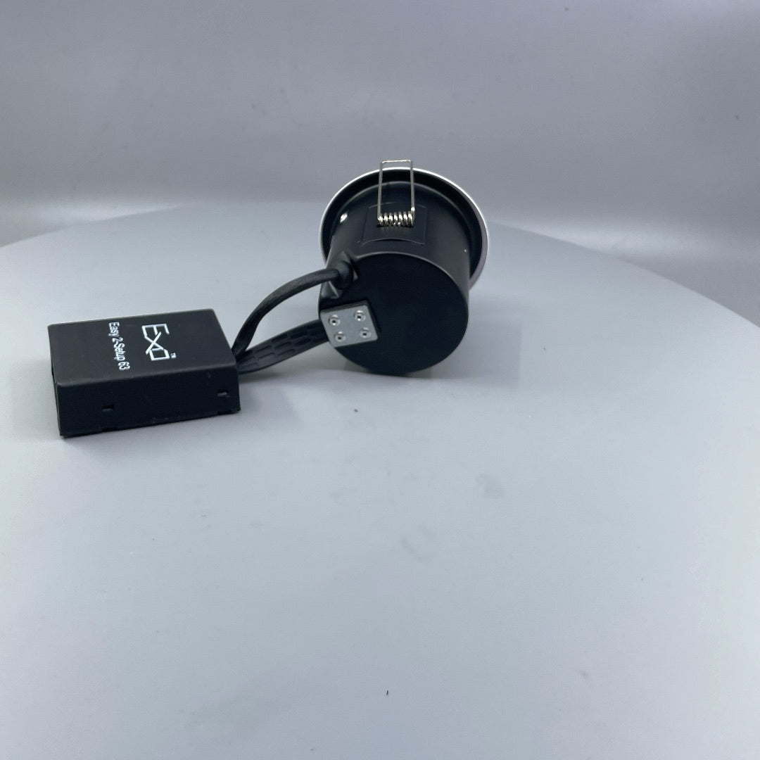 Daxtor Easy 2-Setup 63 GU10 indbygningsspot, hvid, kipbar, Ø88 mm (360° frame 13)